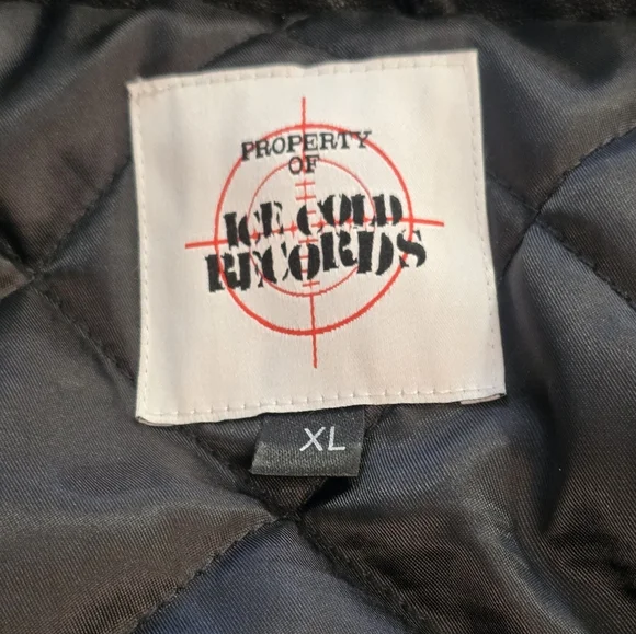 Ice Cold Records Faux Leather Jacket - Men’s XL